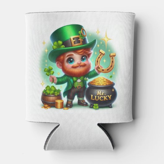 Mr. Lucky St. Patrick's Day Blikjeskoeler (Voorkant)