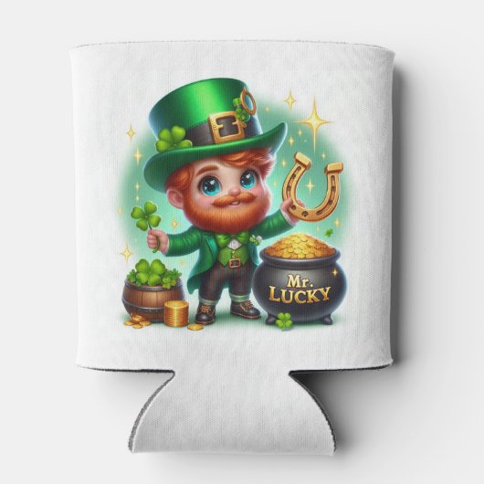 Mr. Lucky St. Patrick's Day Blikjeskoeler (Achterkant)