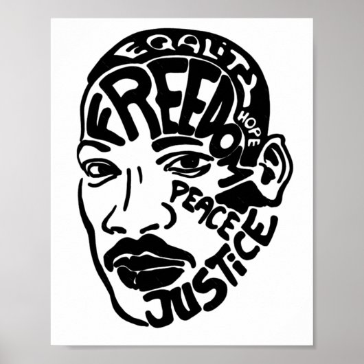 Mr Luther King Sticker Poster (Voorkant)