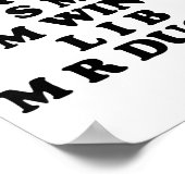 Mr M R Ducks T, Funny Duck Lover, Waterfowl Quote Poster (Hoek)