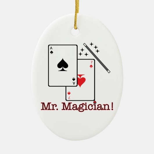 Mr Magicien. Keramisch Ornament (Voorkant)