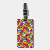 Mr. Mannen en Miss Little Miss | Heldere glimlende Bagagelabel (Voorkant verticaal)