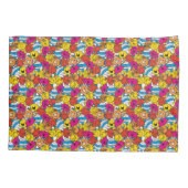 Mr. Mannen en Miss Little Miss | Heldere glimlende Kussensloop (Achterkant-Links)