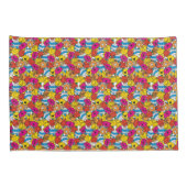 Mr. Mannen en Miss Little Miss | Heldere glimlende Kussensloop (Achterkant-Rechts)