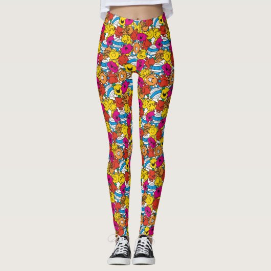 Mr. Mannen en Miss Little Miss | Heldere glimlende Leggings (Voorkant)