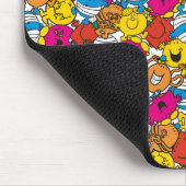 Mr. Mannen en Miss Little Miss | Heldere glimlende Muismat (Hoek)