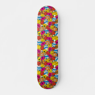 Mr. Mannen en Miss Little Miss   Heldere glimlende Skateboard