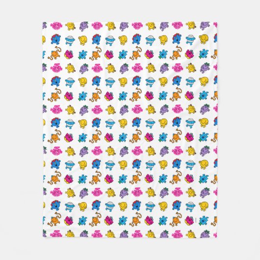 Mr. Mannen en Miss Little Miss | Het danspatroon v Fleece Deken (Voorkant)