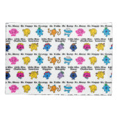 Mr. Mannen en Miss Little Miss | Karakternamen Kussensloop (Achterkant-Links)