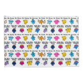 Mr. Mannen en Miss Little Miss | Karakternamen Kussensloop (Achterkant-Rechts)