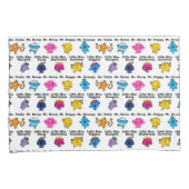 Mr. Mannen en Miss Little Miss | Karakternamen Kussensloop (Voorkant-Rechts)