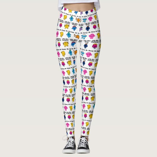 Mr. Mannen en Miss Little Miss | Karakternamen Leggings (Voorkant)
