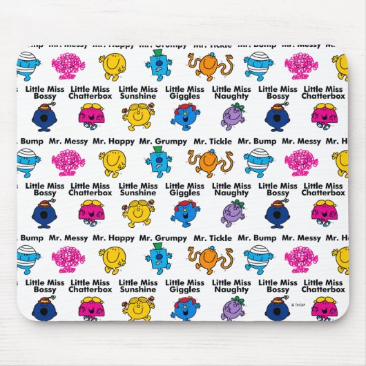 Mr. Mannen en Miss Little Miss | Karakternamen Muismat (Voorkant)