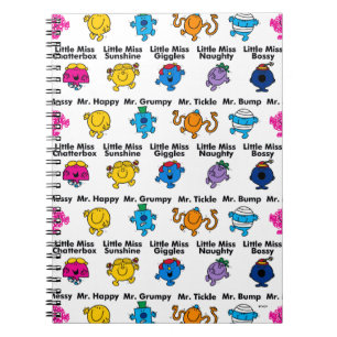 Mr. Mannen en Miss Little Miss   Karakternamen Notitieboek
