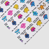 Mr. Mannen en Miss Little Miss | Karakternamen Tissuepapier (Detail)