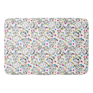 Mr. Mannen en Miss Little Miss   Rainbow Polka Dot Badmat