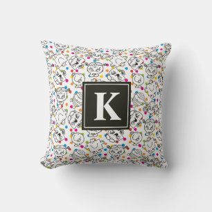 Mr. Mannen en Miss Little Miss Rainbow Polka Dot Kussen