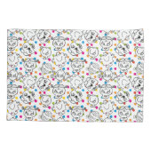 Mr. Mannen en Miss Little Miss | Rainbow Polka Dot Kussensloop (Achterkant-Links)