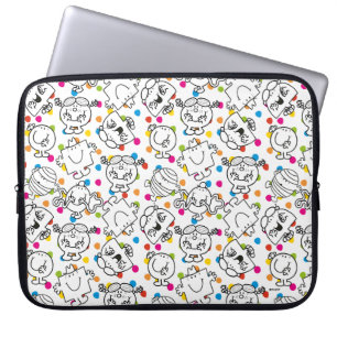 Mr. Mannen en Miss Little Miss Rainbow Polka Dot Laptop Sleeve