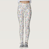 Mr. Mannen en Miss Little Miss | Rainbow Polka Dot Leggings (Voorkant)