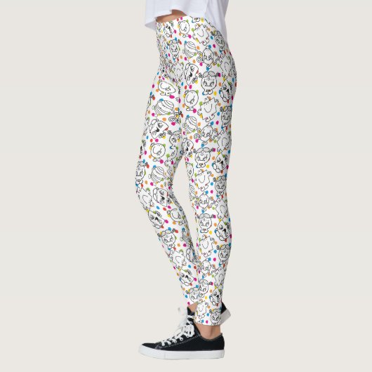 Mr. Mannen en Miss Little Miss | Rainbow Polka Dot Leggings (Links)