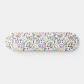 Mr. Mannen en Miss Little Miss | Rainbow Polka Dot Skateboard (Horizontaal)