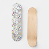 Mr. Mannen en Miss Little Miss | Rainbow Polka Dot Skateboard (Voorkant)