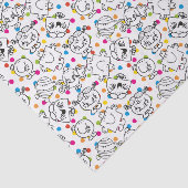 Mr. Mannen en Miss Little Miss | Rainbow Polka Dot Tissuepapier (Detail)