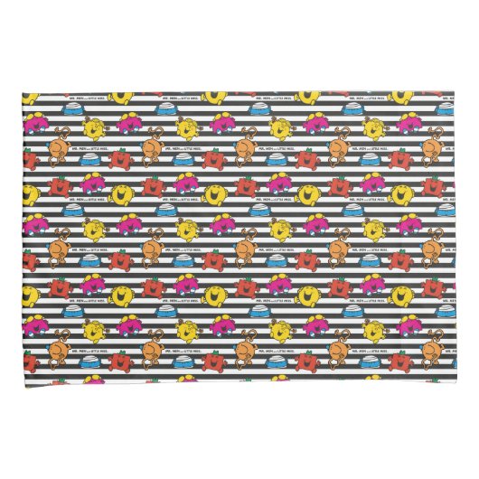 Mr. Mannen en Miss Little Miss | Stripesatroon Kussensloop (Voorkant-Rechts)