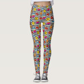 Mr. Mannen en Miss Little Miss | Stripesatroon Leggings (Voorkant)