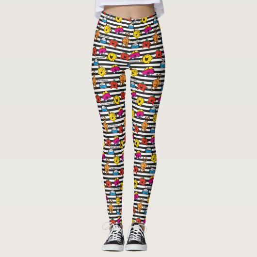 Mr. Mannen en Miss Little Miss | Stripesatroon Leggings (Voorkant)