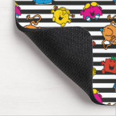 Mr. Mannen en Miss Little Miss | Stripesatroon Muismat (Hoek)