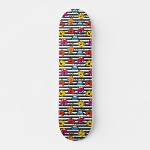 Mr. Mannen en Miss Little Miss Stripesatroon Skateboard
