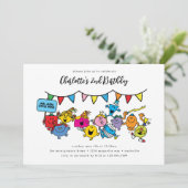 Mr Mannen Little Miss Birthday Kaart (Staand voorkant)