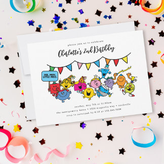 Mr Mannen Little Miss Birthday Kaart