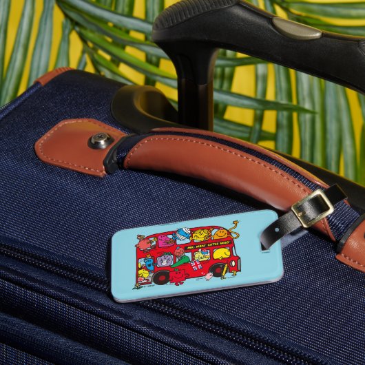 Mr. Mannen & Little Miss Bus Bagagelabel (Voorkant Insitu 3)