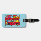 Mr. Mannen & Little Miss Bus Bagagelabel (Voorkant horizontaal)