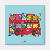 Mr. Mannen & Little Miss Bus Magneet (Voorkant)