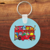 Mr. Mannen & Little Miss Bus Sleutelhanger (Voorkant)