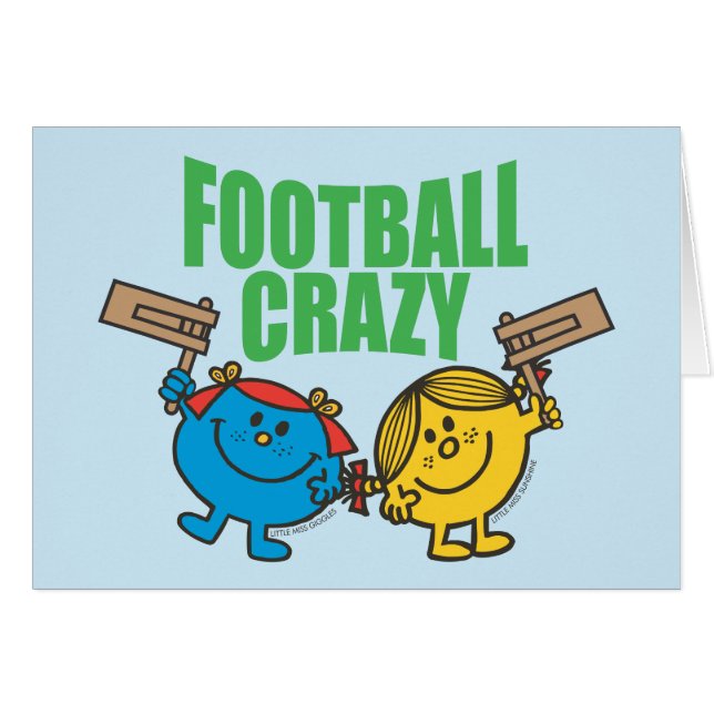 Mr Mannen Little Miss Football Crazy (Voorkant Horizontaal)