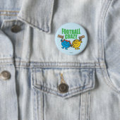Mr Mannen Little Miss Football Crazy Ronde Button 5,7 Cm (In situ)