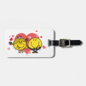 Mr Mannen Little Miss Happy Sunshine Wedding Bagagelabel (Voorkant horizontaal)