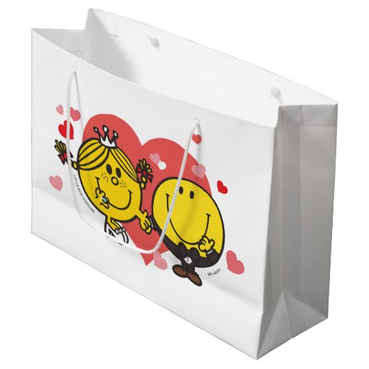Mr Mannen Little Miss Happy Sunshine Wedding Groot Cadeauzakje (Voorkant Gekanteld)