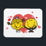 Mr Mannen Little Miss Happy Sunshine Wedding Magneet<br><div class="desc">Vier uw speciale dag met dit vrolijke en stralende "Happy Sunshine" trouwontwerp. Met een heldere en levendige zon illustratie met een grillig lettertype,  is dit ontwerp perfect voor het toevoegen van een vleugje vreugde en geluk aan uw bruiloft briefpapier,  decoraties en gunsten.</div>