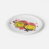Mr Mannen Little Miss Happy Sunshine Wedding Papieren Bordje (Gekanteld)