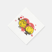 Mr Mannen Little Miss Happy Sunshine Wedding Servetten (Hoek)