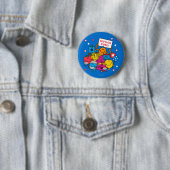 Mr Mannen Little Miss Let's Go Vote! Ronde Button 5,7 Cm (In situ)
