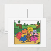 Mr. Mannen & Little Miss Moederdag Briefkaart (Voorkant / Achterkant)