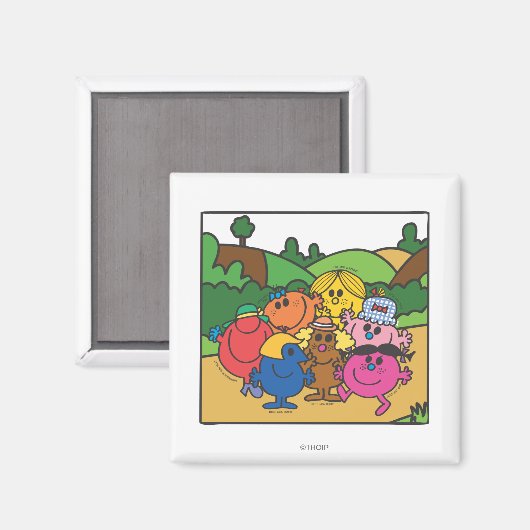 Mr. Mannen & Little Miss Moederdag Magneet (Voorkant / Achterkant)