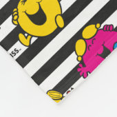 Mr. Mannen & Little Miss | streepjespatroon | Mono Fleece Deken (Hoek)